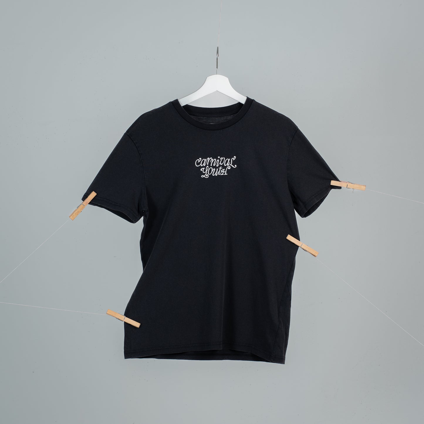 Dark embroidered t-shirt