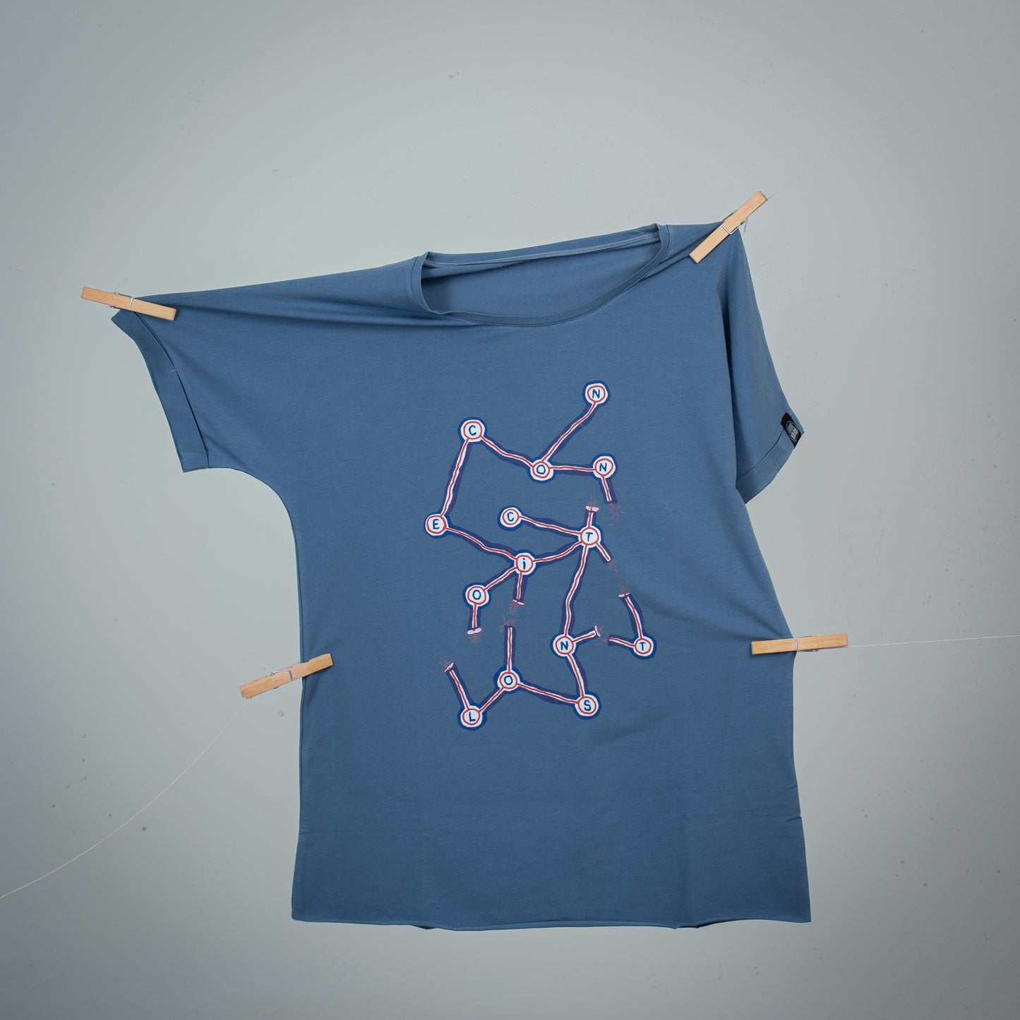 "Connection Lost" blue t-shirt